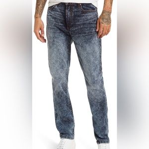 Monfrere Brando Slim Fit Stonewashed Jeans Encino Medium Rinse Size 38